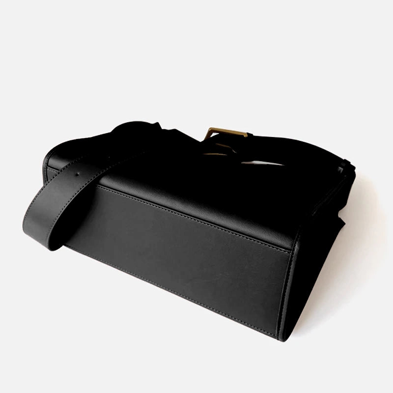 Sac à main cuir noir bandoulière
