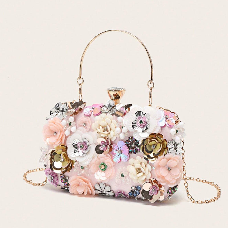 Sac à main mariage floral