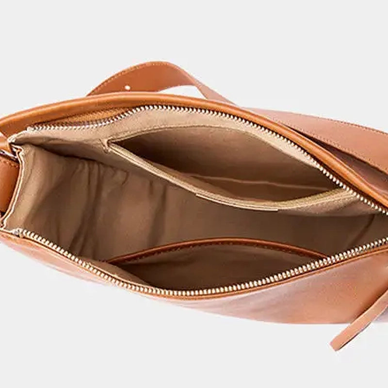 Sac à main cuir marron bandoulière