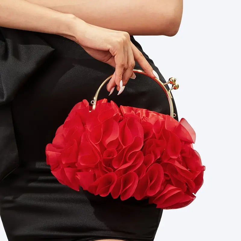 Petit sac à main mariage rouge