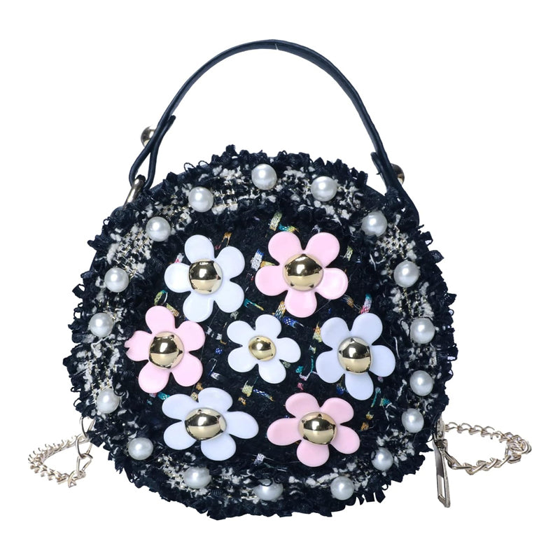 Sac à main fillette perle