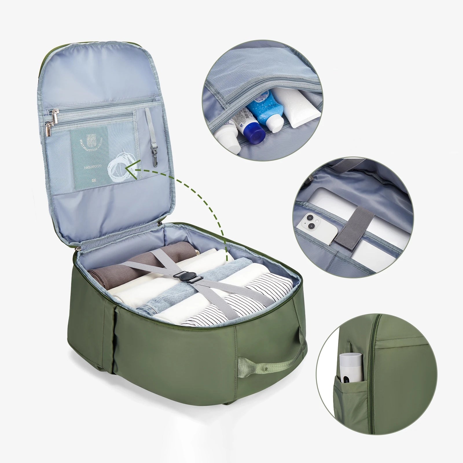 Sac à dos et sac à main avion