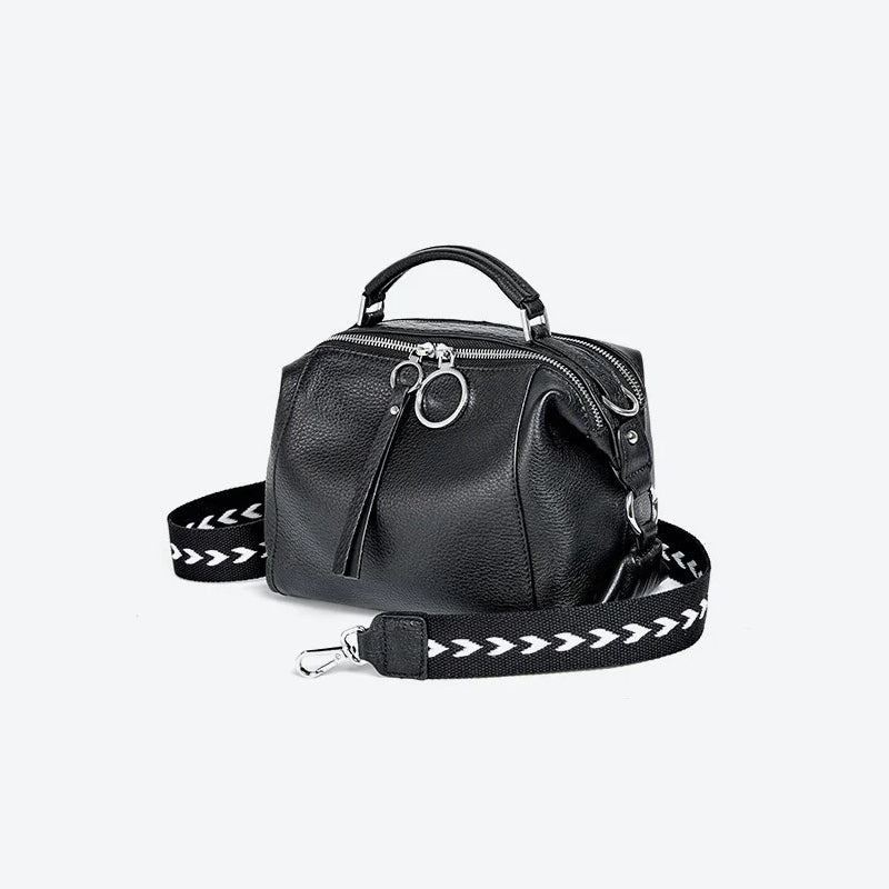 Petit sac à main cuir noir