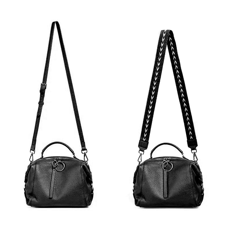 Petit sac à main cuir noir