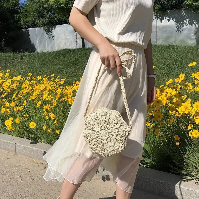 Petit sac à main osier