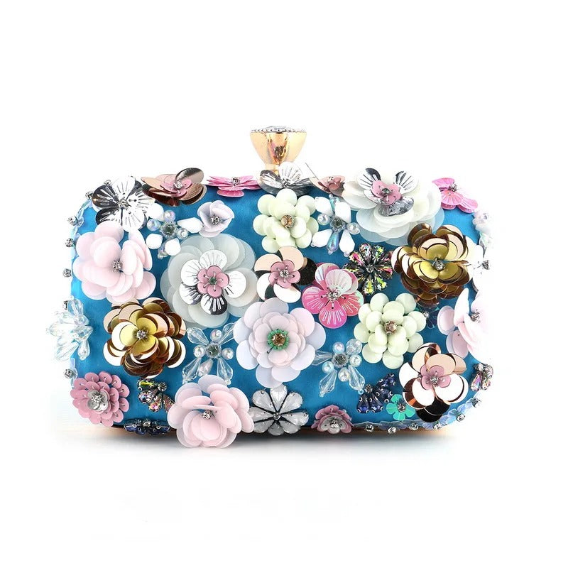 Sac à main mariage floral