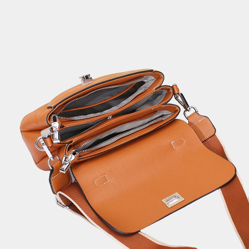 Sac à main cuir marron vintage