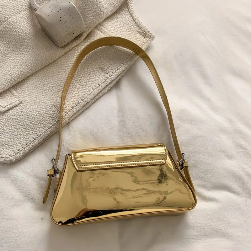 Sac à main doré bandoulière