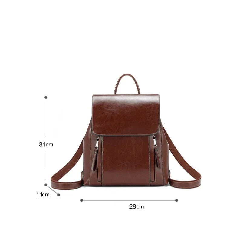 Sac à main à dos cuir femme