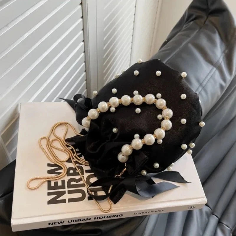 Sac à main seau noir