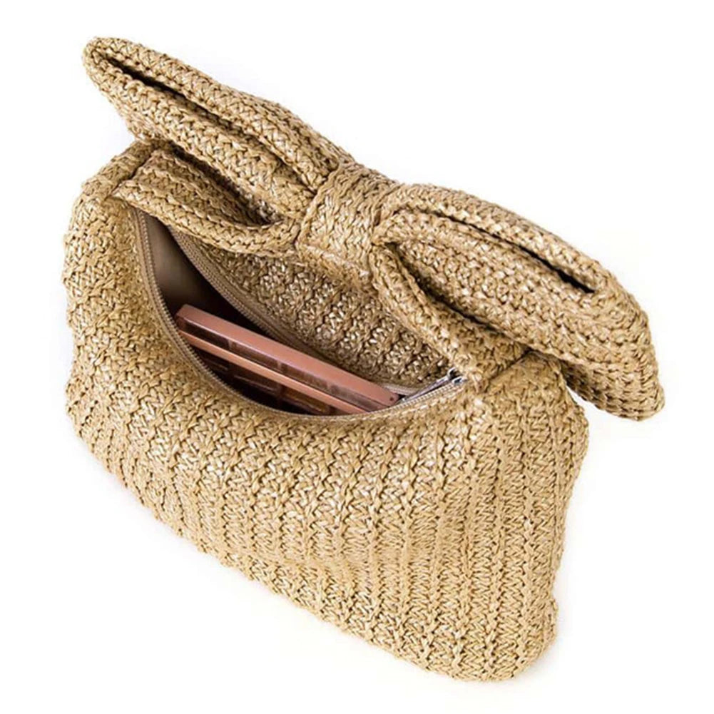 Sac à main pochette beige