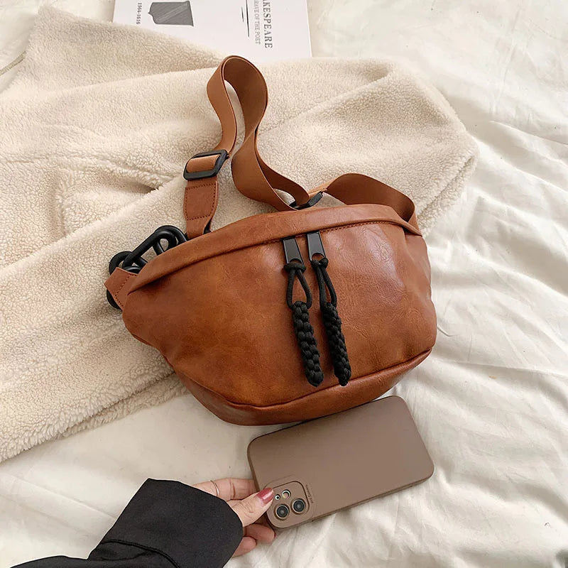 Sac à main banane cuir