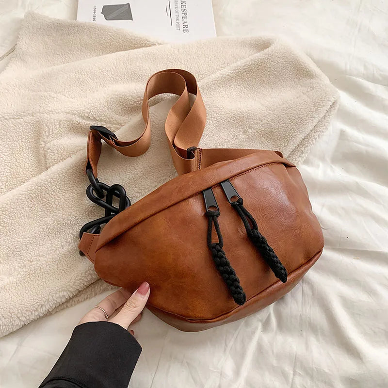 Sac à main banane cuir robuste