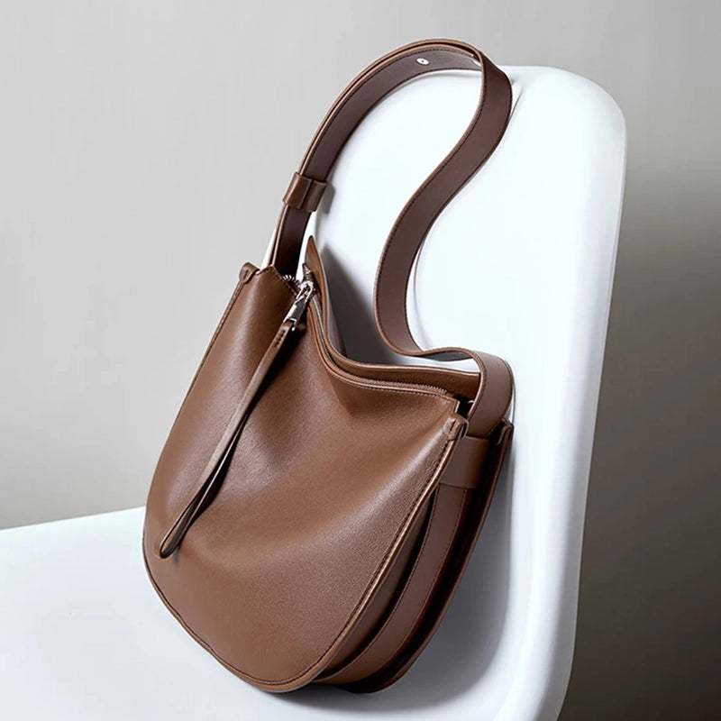 Sac à main cuir marron bandoulière