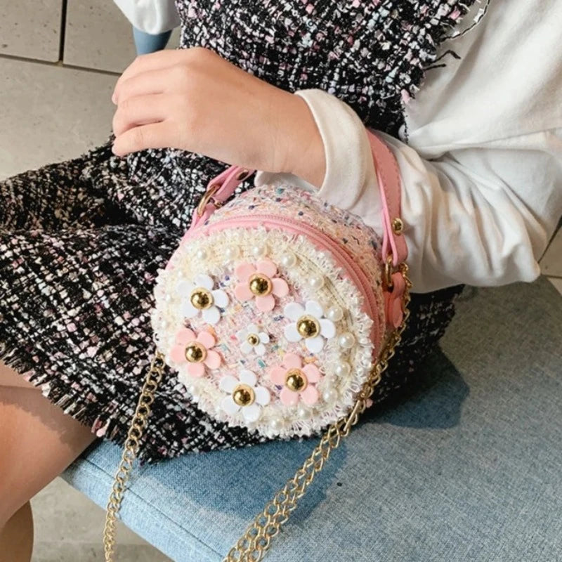 Sac à main fillette perle