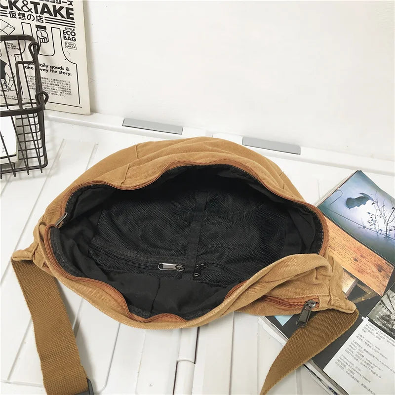 Grand sac à main banane XXL camel