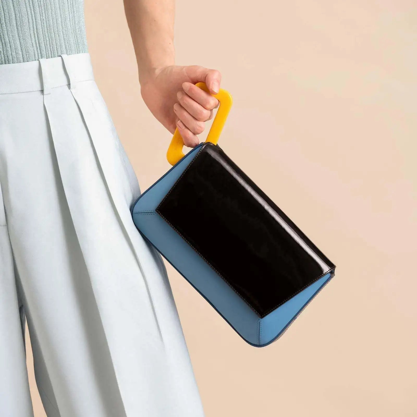 Sac à main tendance anse coloré