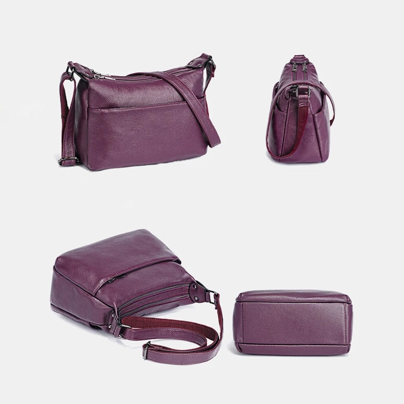 Sac à main cuir souple bandoulière femme