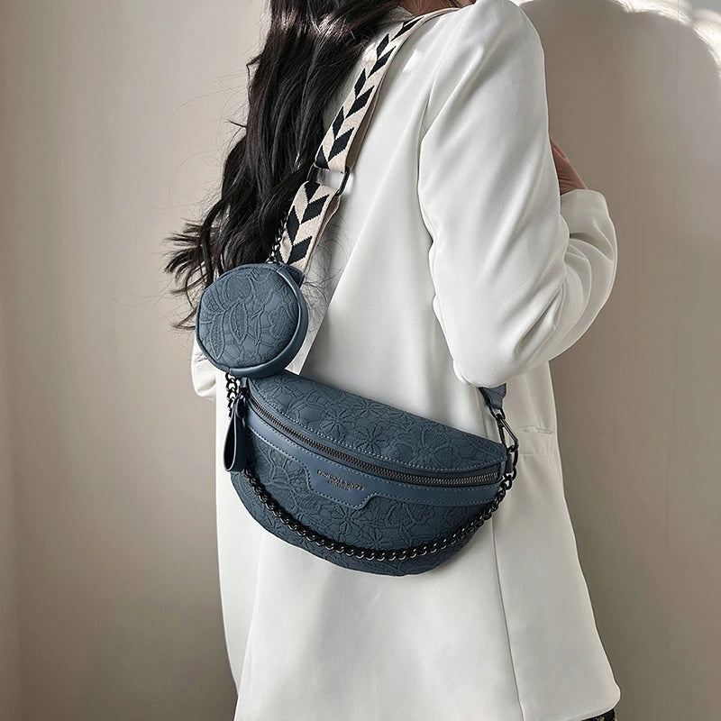 Sac à main forme banane pour femme