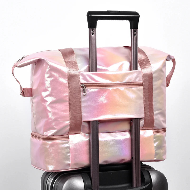Sac à main avion toile multi poche coloré