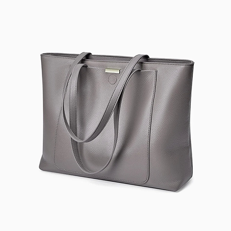 Sac à main cuir souple gris