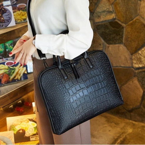 Sac à main ordinateur cuir femme