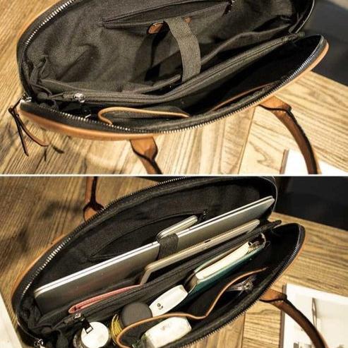 Sac à main ordinateur cuir femme