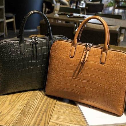 Sac à main ordinateur cuir femme