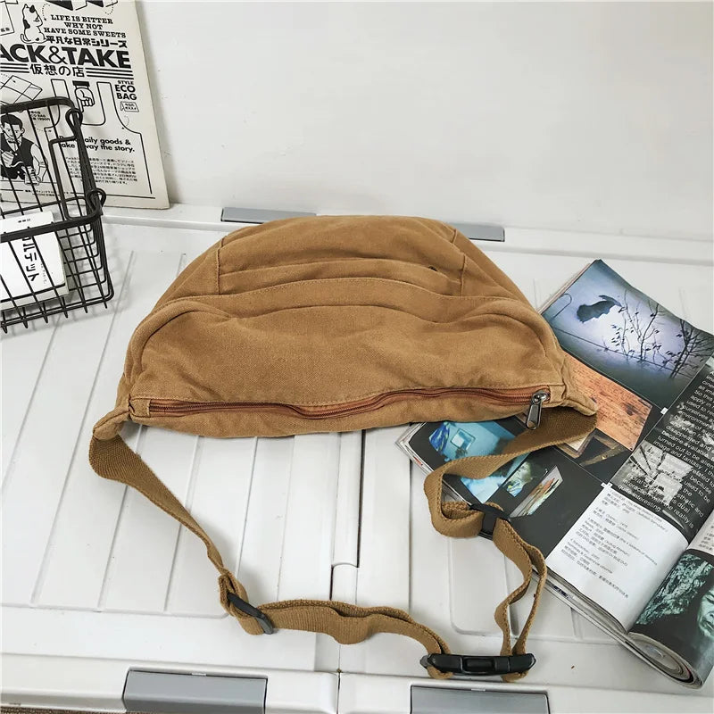 Grand sac à main banane XXL camel