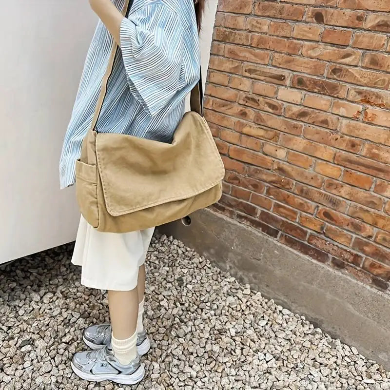 Sac à main besace en toile