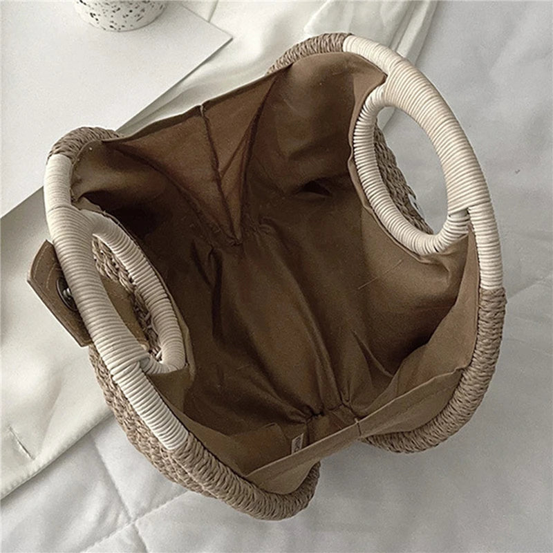 Sac à main osier rond