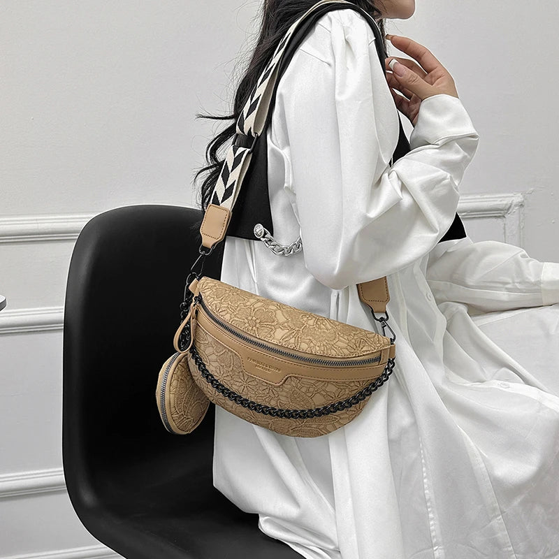 Sac à main forme banane pour femme