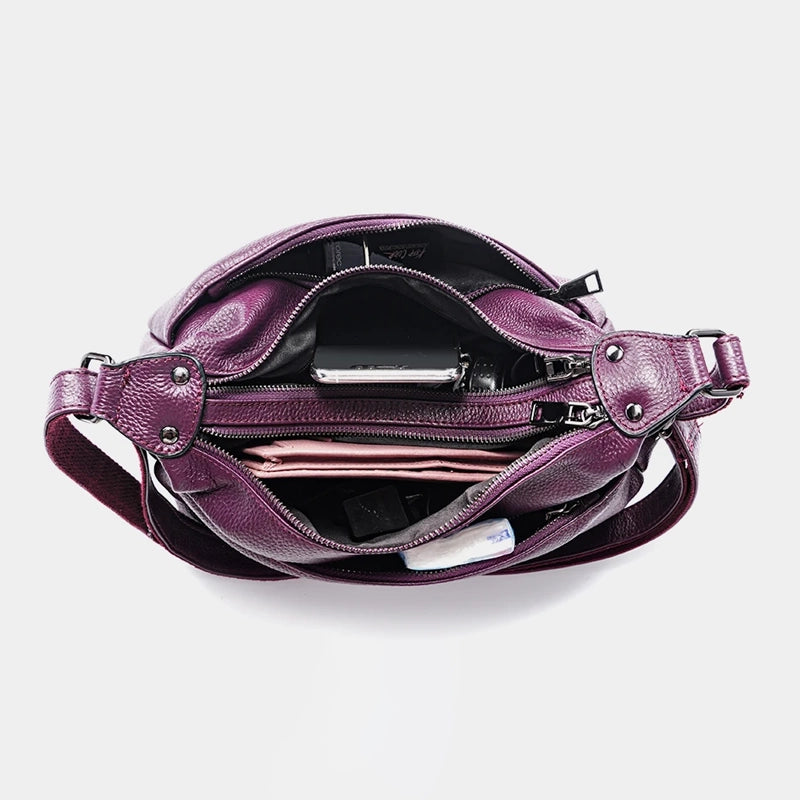 Sac à main cuir souple bandoulière femme