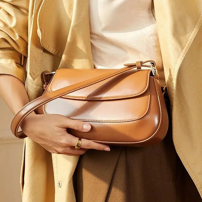 Sac à main cuir marron femme moderne