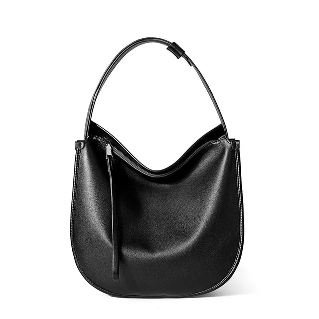 Sac à main cuir noir porte épaule