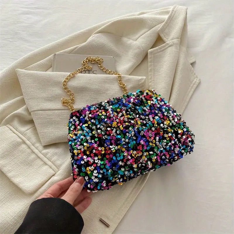 Petit sac à main paillette