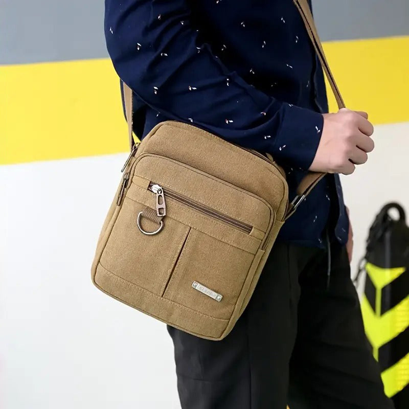 Petit sac à main homme toile