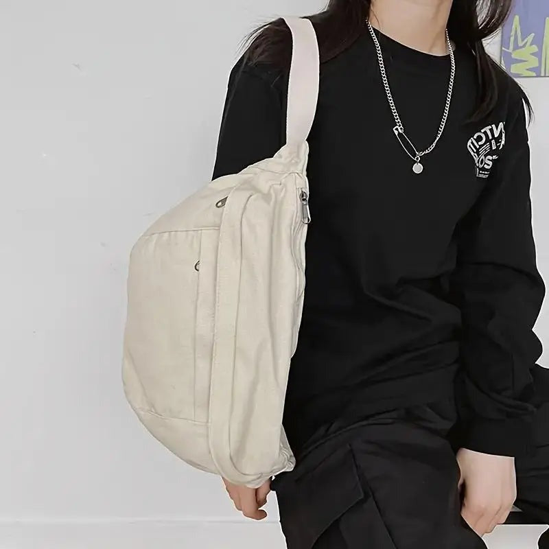 Sac banane XXL blanc pratique