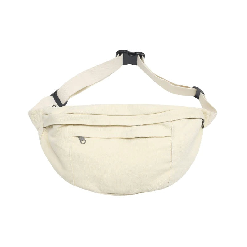 Grand sac banane XXL blanc spacieux