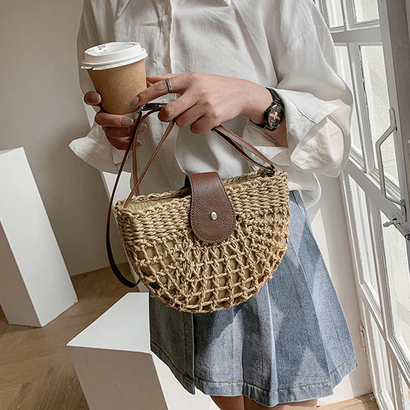 Sac à main paille femme