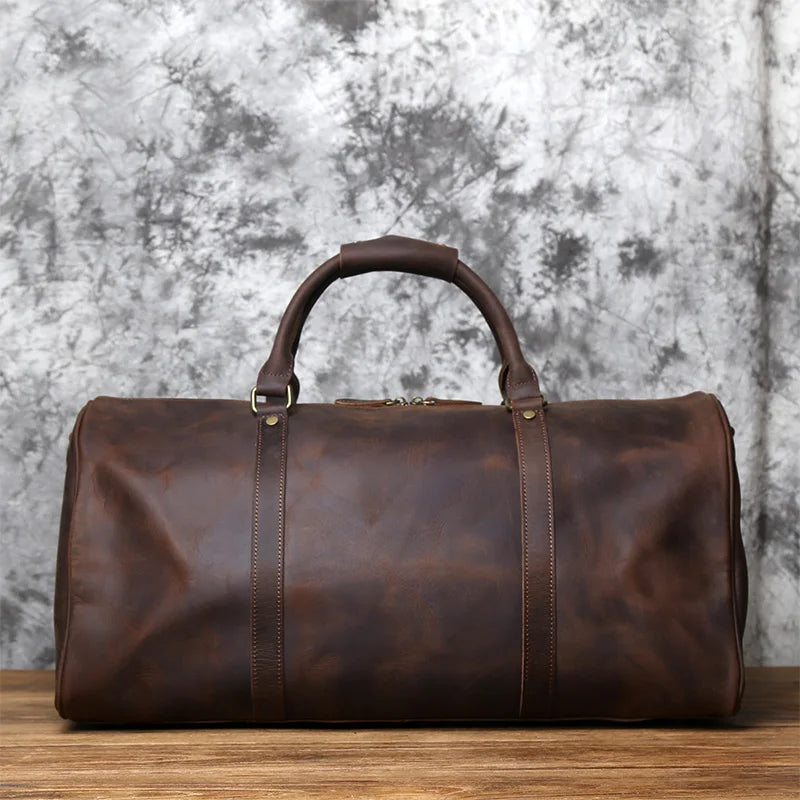 Sac à main voyage pour homme en cuir