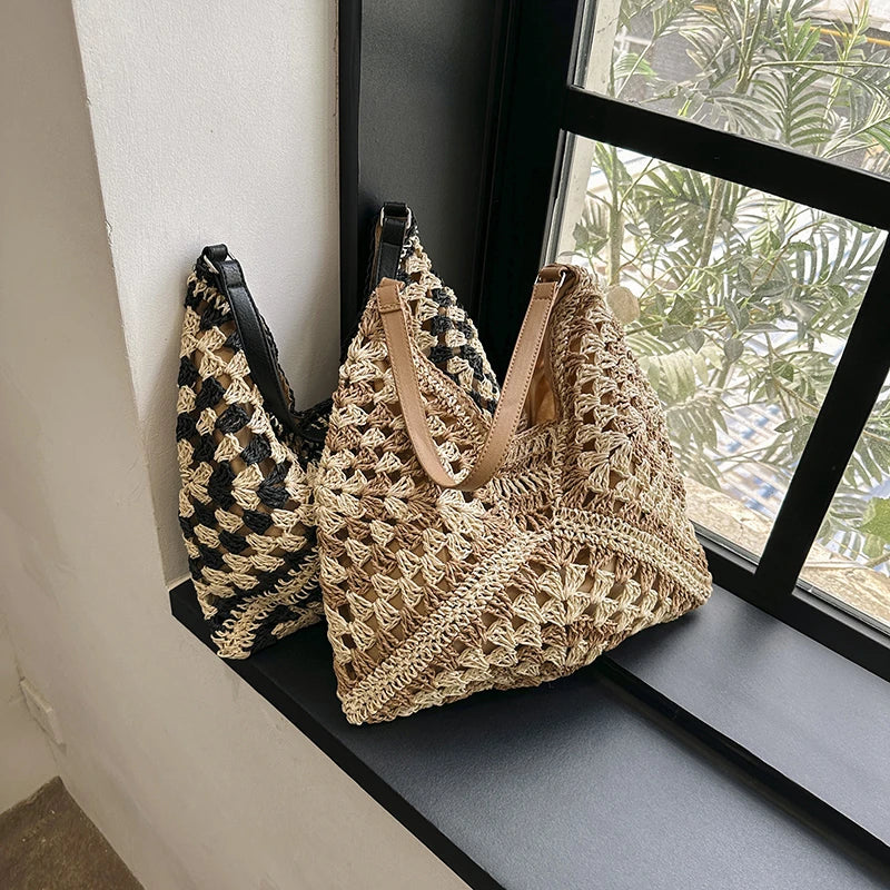 Sac a main crochet anse