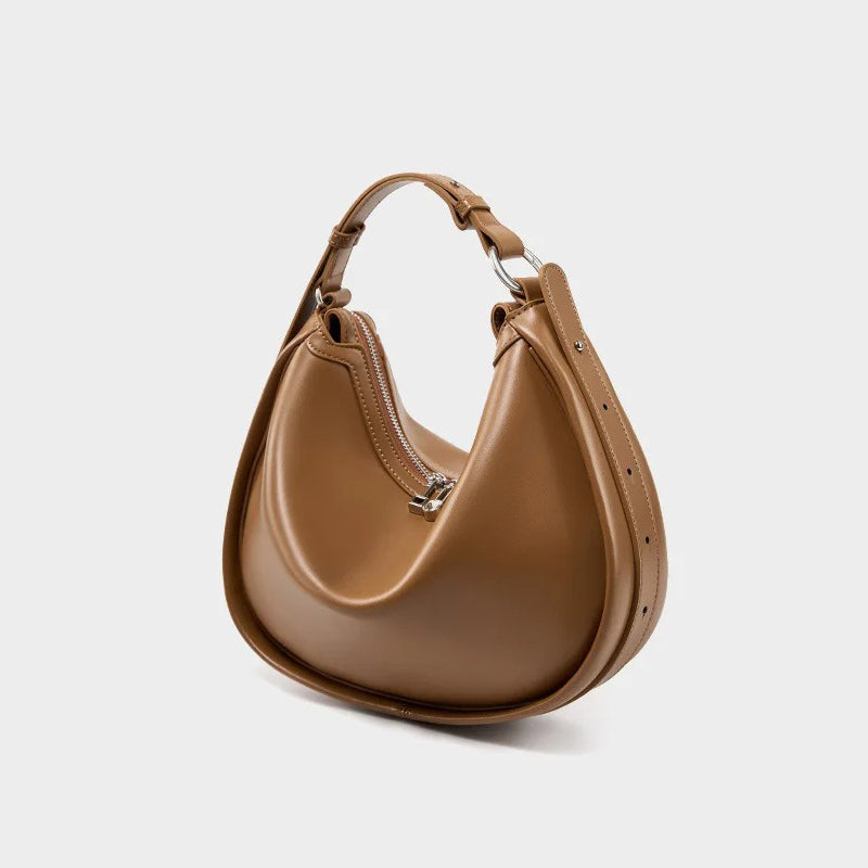 Sac à main cuir marron femme hobo