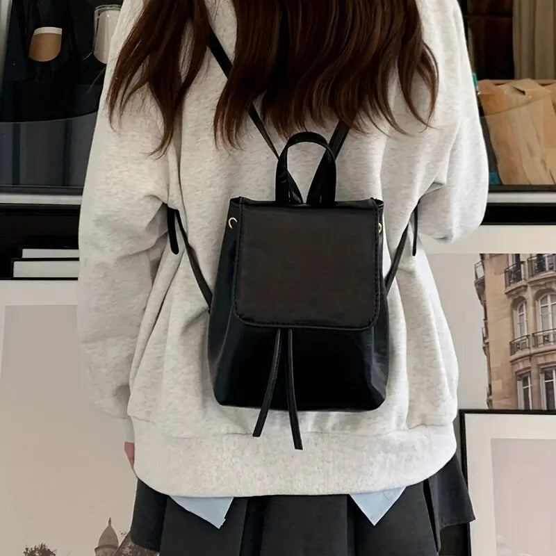 Sac à main à dos femme noir