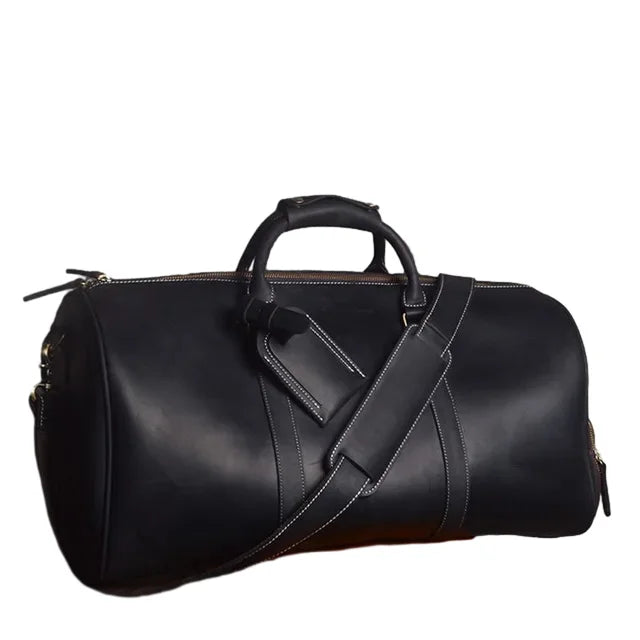 Sac à main voyage homme cuir noir