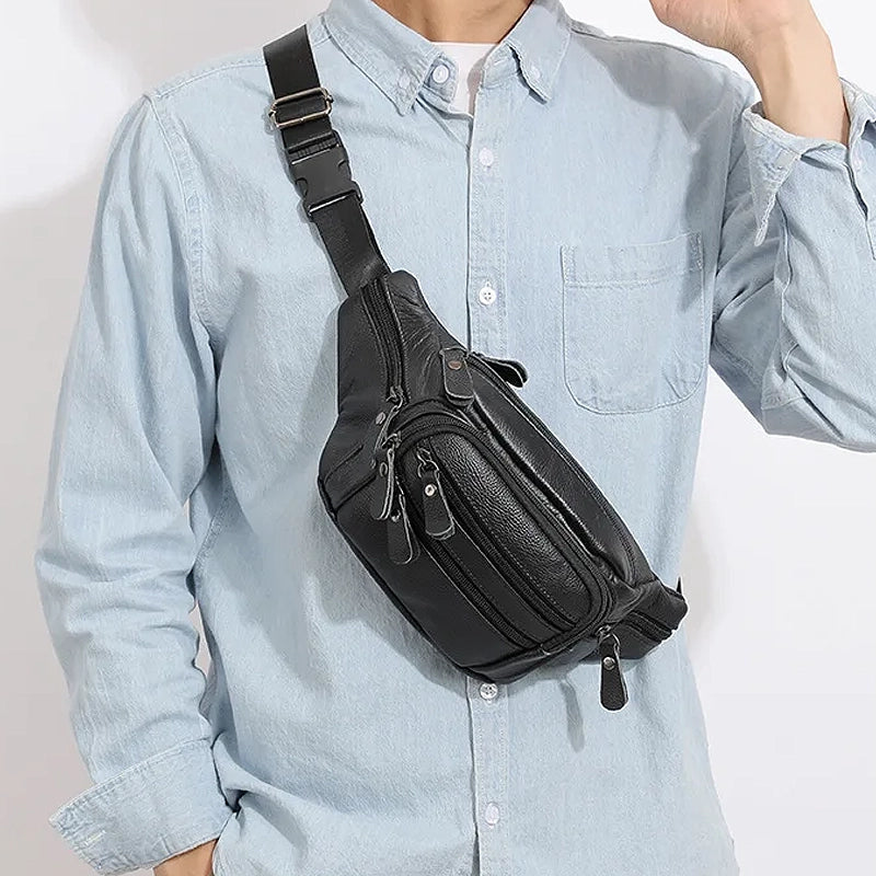 Sac à main homme banane moderne