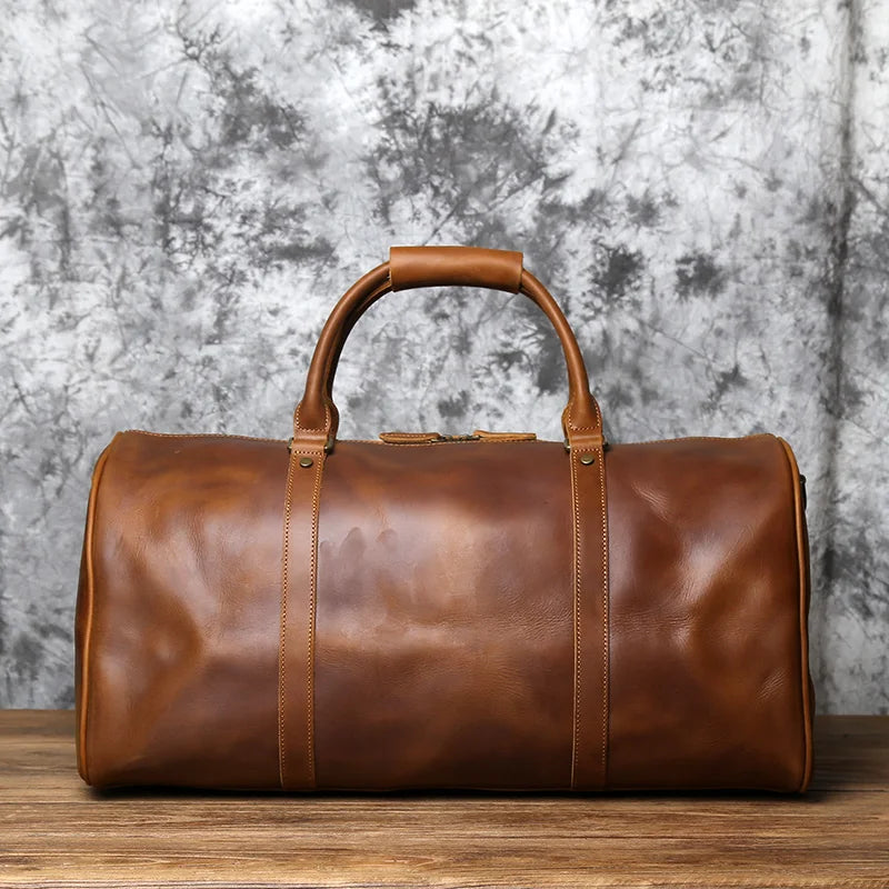 Sac à main voyage pour homme en cuir