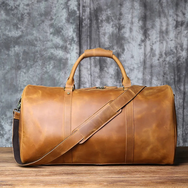 Sac à main voyage pour homme en cuir